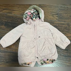 Pink H&M toddler twill parka